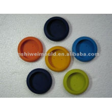 colorful molded silicone cup saucers